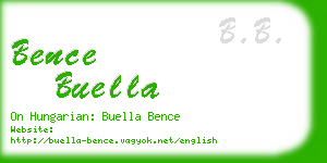 bence buella business card